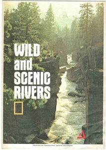 1977-7 July WILD & SCENIC RIVERS National Geographic Map Poster (381) - Picture 1 of 4