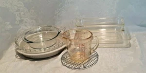 Mixed Ovenproof Pyrex Marinex Glassware lot  Vintage  - Picture 1 of 10