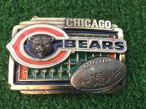 Chicago Bears NFL belt Buckle, Officially licensed, Great American Products,2000 Cover