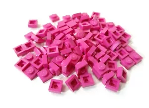 100x LEGO® Platte / Plate 1x1 3024 dunkelpink / Dark Pink Gebraucht - Picture 1 of 1