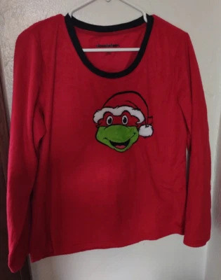 Suéter de Natal Nickelodeon Teenage Mutant Ninja Turtles Papai Noel Rafael TMNT - Imagem 1 de 4