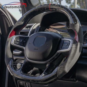 Volante Alcantara de fibra de carbono forjado para Dodge Ram 1500 TRX 2019-2024 - Imagen 1 de 10