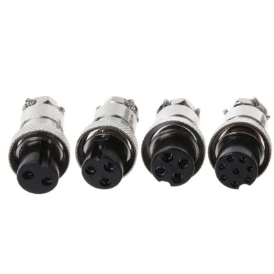 GX16 3/4/8 Pin Female Circular Butting Aviation Socket Plug Wire Panel Connector - Image 1 of 4