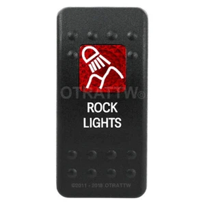 OTRATTW Carling Technologies Contura II Rocker Switch, ROCK LIGHTS, RED LENS - Imagen 1 de 6