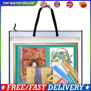Cross Stitch Transparent Organizer Bag 90x58.5cm with Handle for Bulletin Boards - Picture 1 of 11