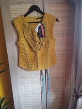 BALMAIN FOR H&M YELLOW TOP NEW UK10