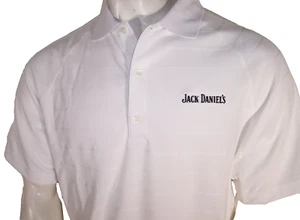 Zero Restriction Tour Series Large White Poly Polo/Golf Shirt Jack Daniels - Picture 1 of 7