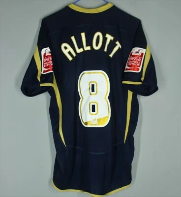 OLDHAM ATHLETIC 2007/2008 HOME MATCH WORN SHIRT JERSEY CARLOTTI #8 ALLOTT  - Image 1 of 4