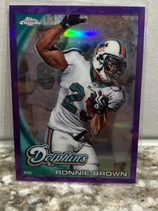 Topps Chrome Ronnie 2010 refractor púrpura marrón/555 Miami Dolphins - Imagen 1 de 2