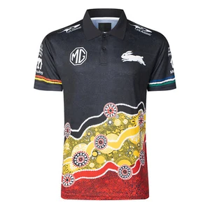 South Sydney Rabbitohs 2024 NRL Classic Indigenous Polo Sizes S-7XL! - Picture 1 of 3