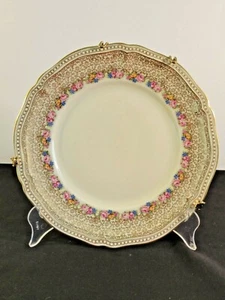 Vintage Rosenthal Rose Point Lunch Plate 9 1/4" w/Plate Hanger Germany - Picture 1 of 8