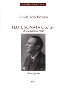 Flute Sonata op.120 flute and piano York Bowen Emerson Edition - Picture 1 of 1