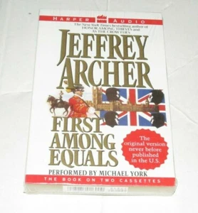Harper Audio Jeffrey Archer First Among Equals Cassette Audio Book Michael York - Foto 1 di 2