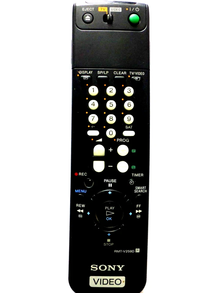 SONY VCR REMOTE CONTROL RMT-V259D for SLVSE85UX  - Image 1 of 1