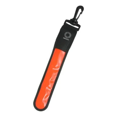 REFLECTIVE CLIP-ON STRIP LED Tag Band Light Backpack purse belt jacket Safety - Image 1 of 4