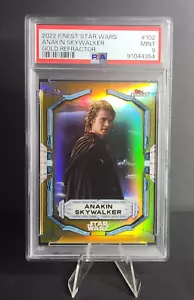 2022 Finest Star Wars Anakin Skywalker #102 Ext. Base Gold Refractor /50 PSA 9🔥 - Picture 1 of 4