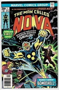 Nova #1 FN/VF 1. App Marvel Comics Bronzezeit 1976 U-4 - Bild 1 von 2