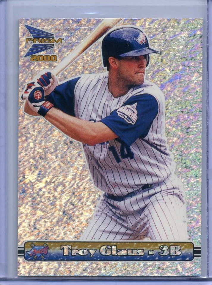 TROY GLAUS 2000 Pacific Prism TEXTURE SILVER - 1 of ONLY 448 MADE -- ANGELS - Image 1 of 1