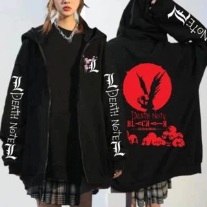 Death Note Cosplay Anime Manga Kapuzen Sweatshirt Hoodie Jacket Jacke Coat - Picture 1 of 3