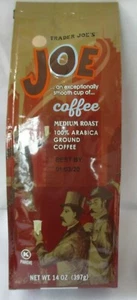 **NEW** TRADER JOE'S MEDIUM ROAST 100% ARABICA GROUND COFFEE 14-OZ BAG   - Picture 1 of 4