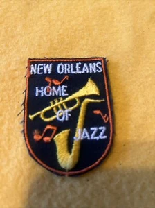 VINTAGE NEW ORLEANS HOME OF JAZZ PATCH - Bild 1 von 4