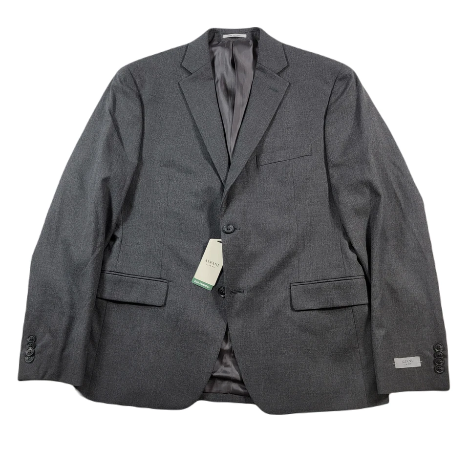 Alfani Men's Slim-Fit Stretch Solid Suit Jacket Charcoal Grey 40S