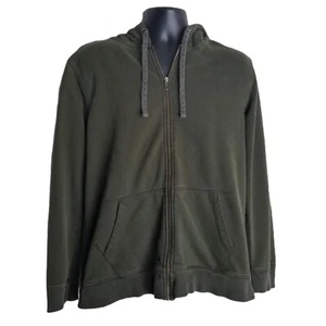 Goodfellow Co Olive Green Zip Fleece Hoodie Sz L Normcore Minimalist Streetwear - Picture 1 of 8