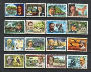 CHRISTMAS ISLAND MNH 1977 SG67-82 FAMOUS VISITORS - Picture 1 of 1