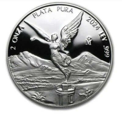 2024 Mexico Libertad .999 Silver 2 ounce PROOF Coin in capsule - Image 1 of 4