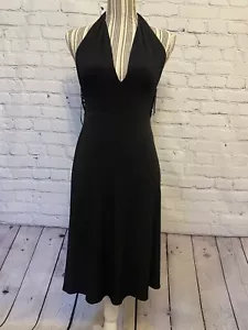 Laundry by Shelli Segal Kleid Gr. 2 schwarz Party Cocktail V-Ausschnitt hinten offen - Bild 1 von 9