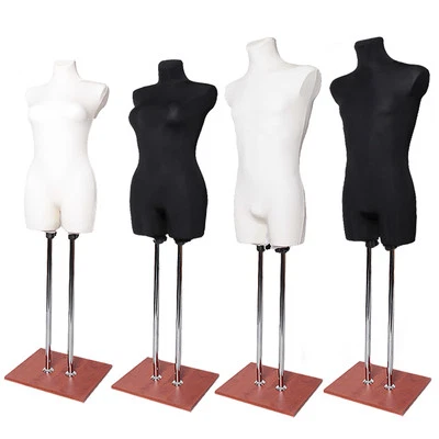 LUK-MAL Schneiderpuppe Schaufensterpuppe weiblich/männlich Doppelstange Torso #1