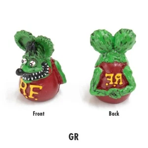 MOONEYES RAT FINK GREEN AIR VALVE CAPS RAF280GR FREE SHIPPING - Picture 1 of 1