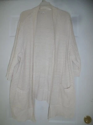 SONOMA LIFE + ESTILO DRAPEADO FRENTE ABIERTO CÁRDIGAN SUÉTER 3X Foto 1 de 3