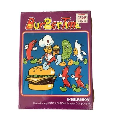 Vintage 1982 Intellivision BurgerTime Video Game SEALED NOS - Image 1 of 2