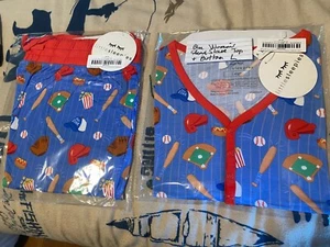 Little Sleepies Blue All Stars - Damen Pyjama Top & Bottom, Größe Large, neu - Bild 1 von 5