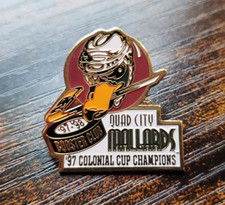 🔥 Quad City Mallards 1997 Colonial Cup Champions 97/98 Booster Club Lapel Pin