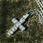 Gorgeous 925 Silver Party Necklace Pendant Women Cubic Zircon Cross Jewelry