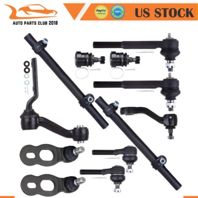 Fits 95-02 Ford Crown Victoria Front Ball Joint Tie Rod End Idler Pitman Arm Kit Foto 1 de 4