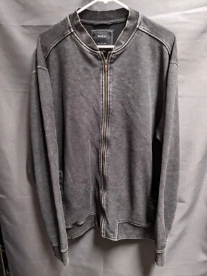 Rvca Acid Wash Cotton Bomber Jacket Men Size XL EUC - Image 1 of 4