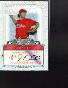 A8702- 2006 Bowman Sterling Prospects Refractors #KD Kyle Drabek Auto /199 - Picture 1 of 1