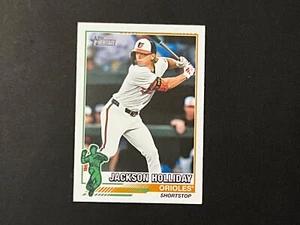 2025 TOPPS HERITAGE - JACKSON HOLLIDAY 76R-5 PARALLEL SSP HTF - Picture 1 of 2