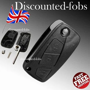 3 Button Remote Car Key Fob Case Shell For Fiat Panda Idea Stilo Ducato Punto UK - Picture 1 of 4
