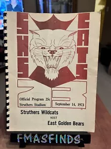 Programa de fútbol americano de escuela secundaria N1 1973 Struthers Ohio East Golden Bears - Imagen 1 de 8