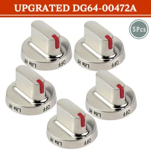 Juego de 5 perillas de estufa OEM # DG64-00472A gama, horno, dial - Imagen 1 de 10