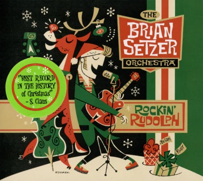 The Brian Setzer Orchestra ~ Rockin' Rudolph CD 2015 Surfdog Records  •• NEW •• - Image 1 of 3