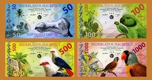 SET Netherlands Mauritius, 50;100;500;1000 Gulden, 2016, Private POLYMER, UNC - Picture 1 of 2
