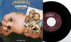 dt 63 AMERICA - Survival - Only game in town - 45 giri .- Capitol 3C 005 86483 - Foto 1 di 2