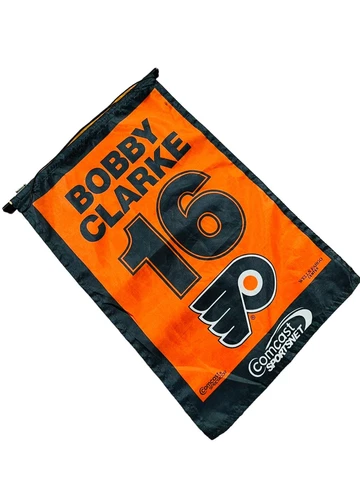 BOBBY CLARKE PHILADELPHIA FLYERS VINTAGE 2009 RETIREMENT BANNER FLAG SGA Cover