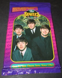 1993 The Beatles Collection "Sealed" Pack of 10 Cards (Psychedelic Background) - Picture 1 of 4
