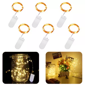6er Lichterkette LED Drahtlichterkette Partylichterkette Batterie Ostern Deko - Bild 1 von 12